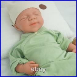 18.31 inch Silicone Reborn Baby Dolls Lifelike Newborn Boy Dolls Wheaten Color
