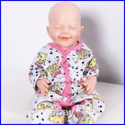 18.5 Drink-Wet System Reborn Smiley Girl Doll Full Platinum Silicone Baby Dolls 18.5 Drink-Wet System Reborn Smiley Girl Doll Full Platinum Silicone Baby Dolls
