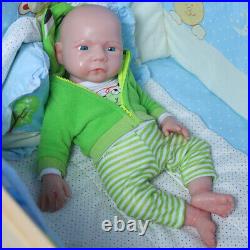 18.5 Newborn Boy Full Body Silicone Reborn Baby Dolls Handmade Dolls 2024