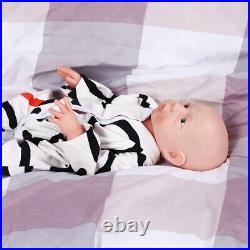 18.5 Open Eyes Newborn Handmade Silicone Reborn Baby Dolls Lifelike Boy Dolls
