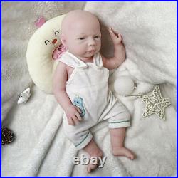 18.5 Realistic Newborn Girl Full Body Vinyl Silicone Reborn Baby Dolls Gift Toys