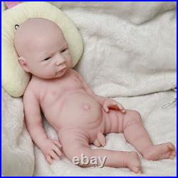 18.5 Realistic Newborn Girl Full Body Vinyl Silicone Reborn Baby Dolls Gift Toys
