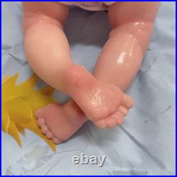 18.5 Realistic Reborn Baby Doll Newborn, Platinum Silicone, Can Drink Water&Pee