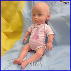 18.5 Realistic Reborn Baby Doll Newborn, Platinum Silicone, Can Drink Water&Pee