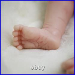 18.5 Reborn Baby Doll Soft Body Realistic Girl Newborn with Clothes & Bottle