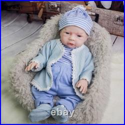 18.5 Reborn Baby Doll Soft Body Realistic Girl Newborn with Clothes & Bottle