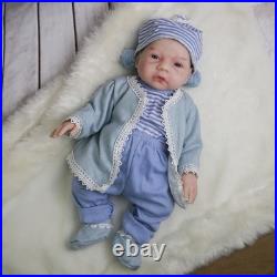 18.5 Reborn Baby Doll Soft Body Realistic Girl Newborn with Clothes & Bottle