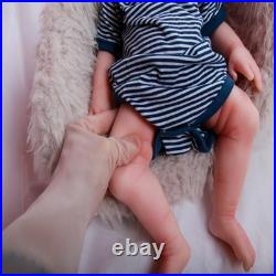 18.5 Reborn Baby Doll Soft Body Realistic Girl Newborn with Clothes & Bottle