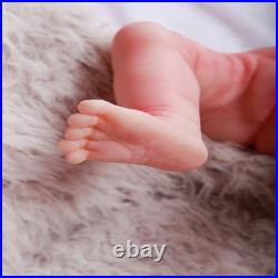 18.5 Reborn Baby Doll Soft Body Realistic Girl Newborn with Clothes & Bottle