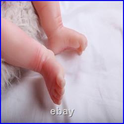 18.5 Reborn Baby Doll Soft Body Realistic Girl Newborn with Clothes & Bottle