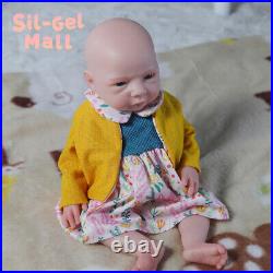18.5'' Reborn Baby Dolls Adorable Newborn Girl Full Platinum Silicone Baby Dolls 18.5'' Reborn Baby Dolls Adorable Newborn Girl Full Platinum Silicone Baby Dolls