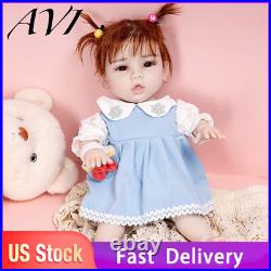18.5 Silicone Baby Full Body Dolls Real Reborn Baby Doll Newborn Baby Doll