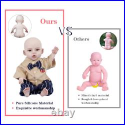 18.5 Silicone Baby Full Body Dolls Real Reborn Baby Doll Newborn Baby Doll