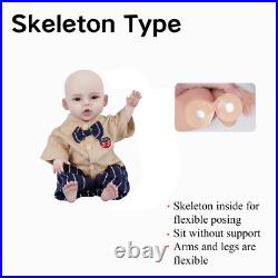 18.5 Silicone Baby Full Body Dolls Real Reborn Baby Doll Newborn Baby Doll