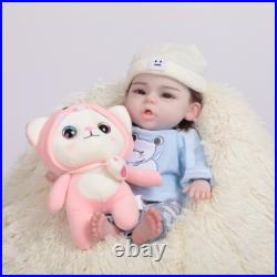 18.5 Silicone Baby Full Body Dolls Real Reborn Baby Doll Newborn Baby Doll