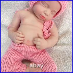 18.9 Painted Reborn Doll Floppy Asleep Full Silicone Newborn Baby Doll Toy Gift
