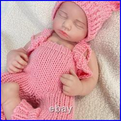 18.9 Painted Reborn Doll Floppy Asleep Full Silicone Newborn Baby Doll Toy Gift