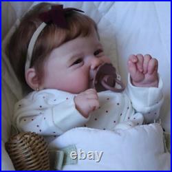 18'' Boy/Girl Full Body Silicone Vinyl Reborn Doll Painted Rooted Hair Mom Gift