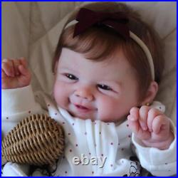 18'' Boy/Girl Full Body Silicone Vinyl Reborn Doll Painted Rooted Hair Mom Gift