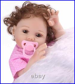 18 Full Body Silicone Reborn Baby Dolls Lifelike Bathing Girl Doll Gifts Toys