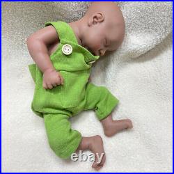 18 Full Platinum Silicone Reborn Doll Floppy African American Newborn Baby Boy