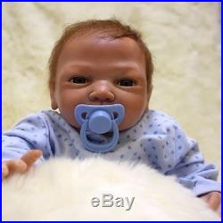 18 Handmade Lifelike Reborn Boy Doll Soft Silicone Vinyl Newborn Baby Doll