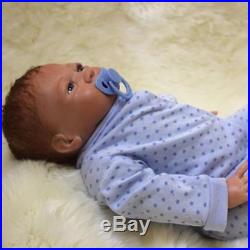 18 Handmade Lifelike Reborn Boy Doll Soft Silicone Vinyl Newborn Baby Doll