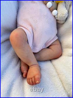 18 Inch Lifelike Twin Reborn Baby Dolls Girl, Realistic Twin Newborn Baby Doll T