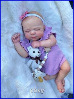 18 Inch Lifelike Twin Reborn Baby Dolls Girl, Realistic Twin Newborn Baby Doll T