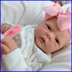 18 Inch Reborn Baby Dolls Toys Full Silicone Body Newborn Doll Gift Children USA