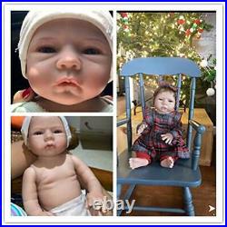 18 Inch Reborn Baby Dolls Toys Full Silicone Body Newborn Doll Gift Children USA