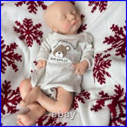 18 Realistic Silicone Reborn Baby Boy Floppy Painted Weighted Newborn Doll