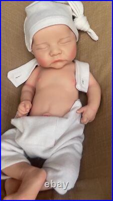 18 Realistic Silicone Reborn Baby Boy Floppy Painted Weighted Newborn Doll