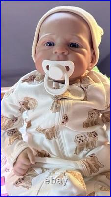 18 Reborn Baby Boy Doll Lifelike Soft Vinyl & Cloth Body 5 Lbs Floppy Newborn