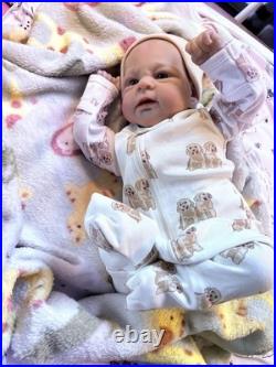 18 Reborn Baby Boy Doll Lifelike Soft Vinyl & Cloth Body 5 Lbs Floppy Newborn