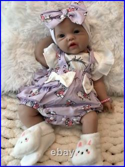 18 Silicon Reborn Baby Girl Doll 7 Lbs Soft Newborn Floppy Lifelike Squishy New