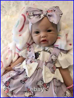 18 Silicon Reborn Baby Girl Doll 7 Lbs Soft Newborn Floppy Lifelike Squishy New