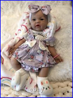 18 Silicon Reborn Baby Girl Doll 7 Lbs Soft Newborn Floppy Lifelike Squishy New