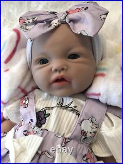 18 Silicon Reborn Baby Girl Doll 7 Lbs Soft Newborn Floppy Lifelike Squishy New