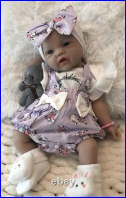 18 Silicon Reborn Baby Girl Doll 7 Lbs Soft Newborn Floppy Lifelike Squishy New
