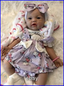 18 Silicon Reborn Baby Girl Doll 7 Lbs Soft Newborn Floppy Lifelike Squishy New