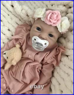 18 Silicon Reborn Baby Girl Doll 7 Lbs Soft Newborn Floppy Lifelike Squishy New