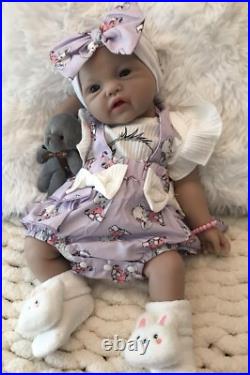 18 Silicon Reborn Baby Girl Doll 7 Lbs Soft Newborn Floppy Lifelike Squishy New