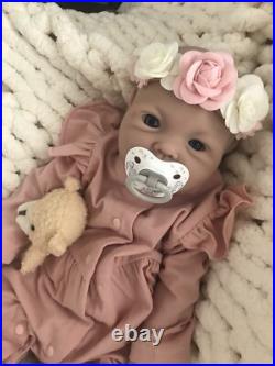 18 Silicon Reborn Baby Girl Doll 7 Lbs Soft Newborn Floppy Lifelike Squishy New