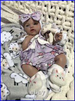 18 Silicon Reborn Baby Girl Doll 7 Lbs Soft Newborn Floppy Lifelike Squishy New