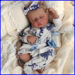18 Silicone Vinyl Real Newborn Bebe Asleep Fat Black Skin Reborn Baby Doll 18 Silicone Vinyl Real Newborn Bebe Asleep Fat Black Skin Reborn Baby Doll