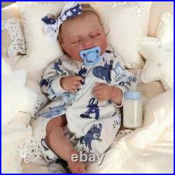18 Silicone Vinyl Real Newborn Bebe Asleep Fat Black Skin Reborn Baby Doll 18 Silicone Vinyl Real Newborn Bebe Asleep Fat Black Skin Reborn Baby Doll