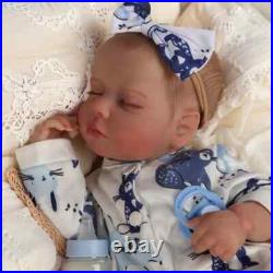 18 Silicone Vinyl Real Newborn Bebe Asleep Fat Black Skin Reborn Baby Doll 18 Silicone Vinyl Real Newborn Bebe Asleep Fat Black Skin Reborn Baby Doll