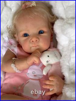 18in Bettie Reborn Baby Doll Full Body Newborn Lifelike Cuddly Hand Root Hair