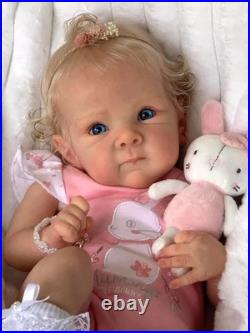 18in Bettie Reborn Baby Doll Full Body Newborn Lifelike Cuddly Hand Root Hair